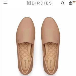 Birdies The Starling Flat in Taupe Leather